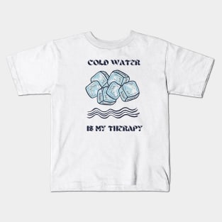 Cold Water Wim Hof Inspired, Iceman, Ice Baths Kids T-Shirt